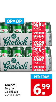  grolsch blikjes bier 12 gb meesterschap schap tray blikken liter deel pack real 