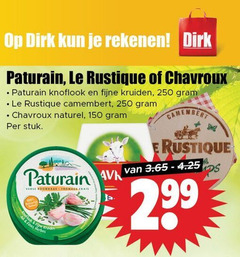  paturain chavroux roomkaas 150 250 rekenen le rustique knoflook fijne kruiden camembert naturel stuk av verse fromage frais finest 