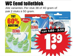  wc eend toiletblok 2 40 50 60 stuk pak stuks active clean 4x reinigt stortbakblok marine 