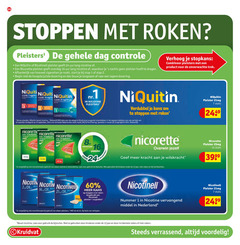  1 2 3 5 6 7 8 10 12 14 15 16 24 25 40 60 stoppen roken pleisters dag controle niquitin nicotinell pleister uur lang nicotine nicorette nachts dragen afhankelijk sigaretten rookt start stap begin dosering bouw langzaam verhoog onverwachte trek clear mg verdubbel kans rms data categorie hulpmiddelen segment periode maanden eindigend nederlandse retail markt omzet copyright stuks vergelijking gebruik lees bijsluiter gebruiken kinderen jaar rokers hartklachten overwin jezelf kracht wilskracht role zuigtablet mat basis nummer vervangend middel nederland incidentele kruidvat verrassend 