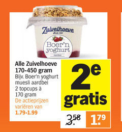  zuivelhoeve vruchtenyoghurt 2 yoghurt muesli aardbei topcups varieeren 