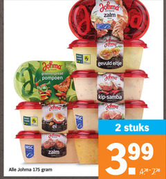  johma salade 2 100 zalm twente pompoen beter leven ei gevuld eitje kip samba stuks 3 99 