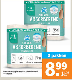  2 4 5 6 50 300 vellen rol rollen absorptie absorberend keuken papier pak keukenpapier lagen pakken 