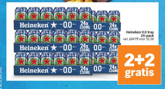  heineken 0.0 blikjes bier 2 22 24 juni 330ml doeken tray pack 