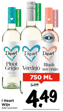  witte wijn 8 750 fris fruitig dood hamersma rosee blush pinot grigio heart soorten ml 