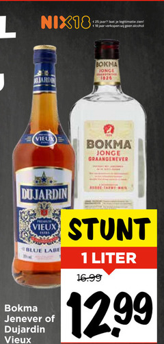  vieux jenever 1 18 25 nix18 jardin jaar legitimatie alcohol bokma jonge dujardin ms blue liter 