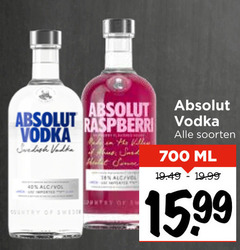  absolut wodka 18 40 700 raspberry vodka swedish soorten ml 