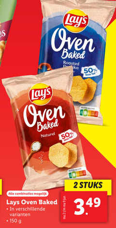  lays chips 2 9 50 150 oven baked roasted r less naturel nutri score combinaties stuks 