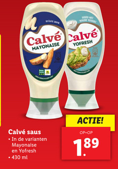  calve mayonaise 100 430 bereid yoghurt yofresh beter leven gerecyclede fles saus ml 