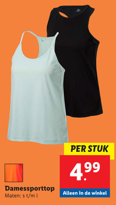  damessporttop maten l stuk 