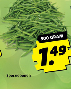  sperziebonen 500 
