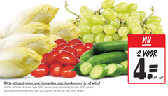  2 4 400 500 witte pitloze druiven snacktomaatjes snackkomkommertjes witlof bak zak 