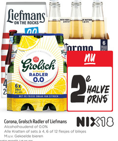  grolsch corona liefmans speciaalbieren 2 4 6 12 18 25 100 00 brewed with water 0.0 6x meesterschap citroen radler frisse natura bottles bouteilles flessen halve kratten blikjes bieren 