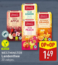  westminster thee 20 50 55 people nature turkish apple style flavoured fruit tea with fig flavour bag italian b lemon honey tuscan peach mediterranean orange label intern national landenthee zakjes bags fruits 