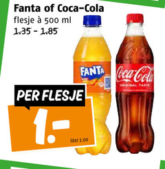  coca-cola fanta cola frisdrank 500 coca flesje ml liter original tarte 
