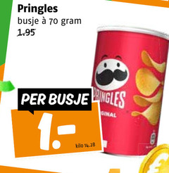 pringles chips 1 busje ingles kilo 