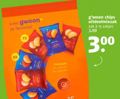  gwoon chips 15 300 favoriet zak zakjes 8x mixpak nature 