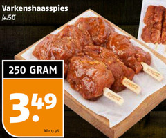  250 varkenshaasspies kilo 