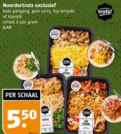  450 noordertrots babi pangang gele curry kip teriyaki schaal noorder trots kilo suit keuken vers 