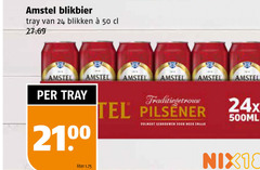  amstel blikjes bier 18 24 50 blikbier tray blikken liter traditiegetrouw pilsener 500ml 