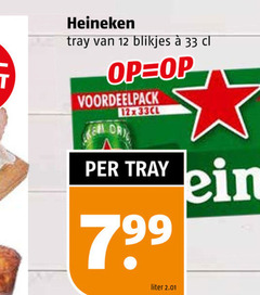  heineken blikjes bier 12 33 tray liter 