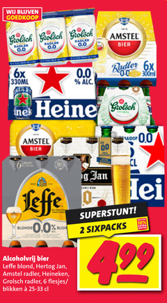  heineken 0.0 alcoholvrij bier blikjes 2 6 10 300 grolsch radler 6x 330ml amstel reine 00 leffe blonde blond hertog jan blikken 25-33 bring hei sixpacks 