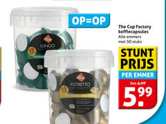  the cup factory koffiecups 7 10 50 250 cups lungo roasted clip ristretto mega format koffiecapsules emmers stuks emmer ge 