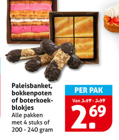  4 paleisbanket bokkenpoten boterkoek blokjes pakken stuks pak 