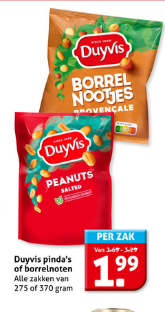  duyvis borrelnootjes 1806 since borrel nootjes peanuts salted crunchy borrelnoten zakken zak 