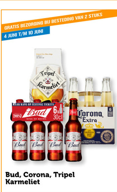  speciaalbieren 2 4 6 10 100 besteding stuks juni belge tripel karmeliet kans festival tickets bud corona king beers 