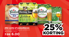  hertog jan brand grolsch lentebokbier 6 25 30 zomertijd 0.0 6x zachtbitter fruitig b lentebock rijk frisse volle rijke zoete lente glas lentebok fris zacht 7 2 hand zomerbieren 