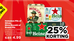  heineken birra moretti silver brand blikjes bier 6 25 33 pils 4 orig pack reine 330ml smooth zachte 