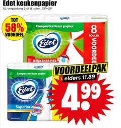  6 8 edet keukenpapier xl rollen composteerbaar papier voordeel ster elders 4 99 superior 3x herbruikbaar power 