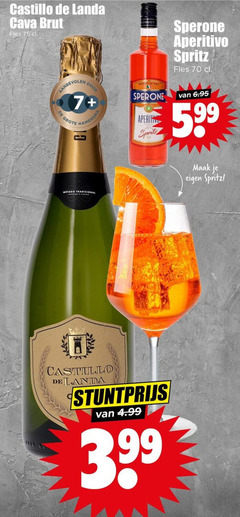  champagne sparkling wijn castillo cava brut fles 7 hamersma metodo tradicional aperitivo spritz 3.99 