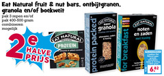  eat natural mueslirepen 2 3 11 100 400 fruit bars ontbijtgranen granola boekweit pak repen combineren halve protein almonds salted caramel packed super with benefits amandelen zaden honing for breakfast noten pakken 