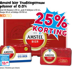  amstel krat bier blikjes 3 6 18 24 25 30 33 1870 traditiegetrouw pilsener 0.0 pak flesje blikje 50 nieuwe r kratten 
