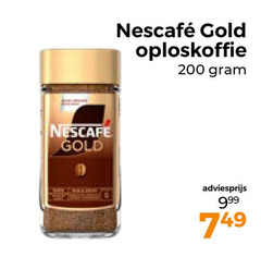  nescafe oploskoffie 200 gold 