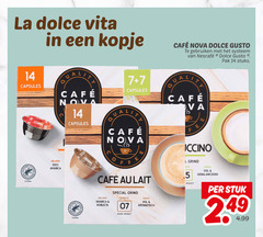  cafe nova dolce gusto capsules 5 7 14 100 la vita kopje mcafee gebruiken systeem pak stuks fe people nature coffee melange arabica lait l grind roast bonen robusta sterkte dark aromatisch stuk 
