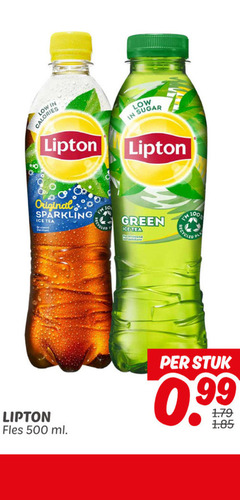  lipton ice tea 100 500 calories sugar original sparkling green fles ml stuk 