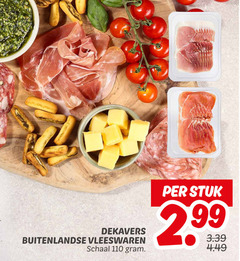  vleeswaren dekavers buitenlandse schaal stuk 
