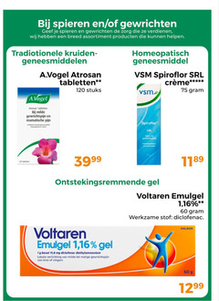  60 120 spieren gewrichten zorg verdienen breed assortiment traditionele kruiden geneesmiddelen a.vogel atrosan tabletten stuks homeopatisch geneesmiddel vsm spiroflor srl milde gewrichtspijnen reumatische pijn ontstekingsremmende gel voltaren emulgel 1 16 werkzame stof diclofenac verlichting gewricht wake vingers 