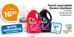  2 4998 fleuril verzending artikelen wasmiddel vloeibaar liter wasbeurten wasbeurt 