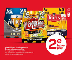  2 12 20 90 6x 300ml 330ml texels xls original beer flavoured with affligem brand desperados speciaalbier gekoeld pack 0.0 tequila fles ml stuks halve nix18 