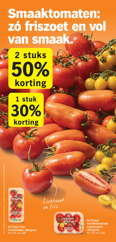  1 2 30 50 450 combinatie berekend smaaktomaten friszoet stuks stuk tasty tom fris trostomaten bak lichtzoet nederlandse finest red salade brood 
