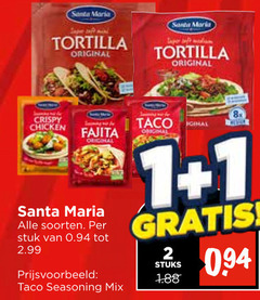  1 2 santa maria tortilla original sport crispy chicken fajita soorten stuk taco 8x stuks seasoning mix 