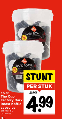  the cup factory koffiecups 50 cups factors dark roast flow roasted koffie capsules emmer stuk 
