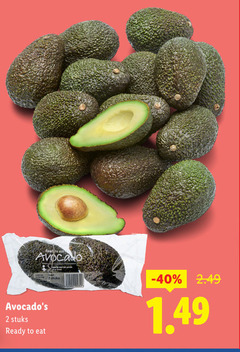  2 read to avocado stuks ready 