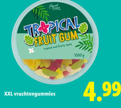  sweet tropical fruit gum and fruity taste xxl 