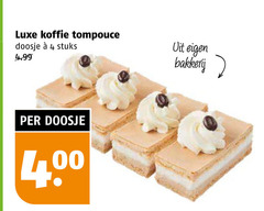  tompoucen 4 luxe koffie tompouce doosje stuks vit bakkerij 
