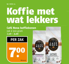  cafe nova koffiebonen 10 24 500 week koffie lekkers mcafee zak grandioso ultimo kilo 